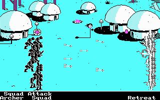 Скриншот игры The Ancient Art of War, 1984 г. 