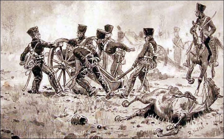 Сражение при Гофе 25 января 1807 года.